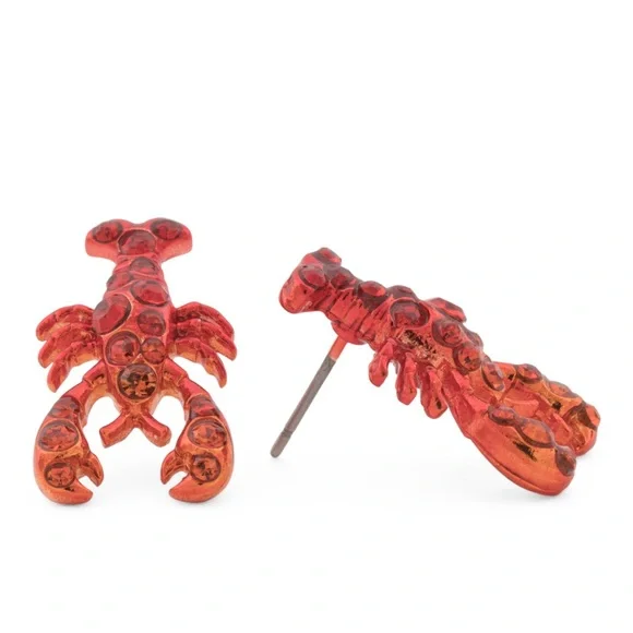 Betsey Johnson Lobster Earrings - Picture 3 of 4